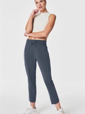 New SPANX Casual Fridays Tapered Pant in Dark Storm Large